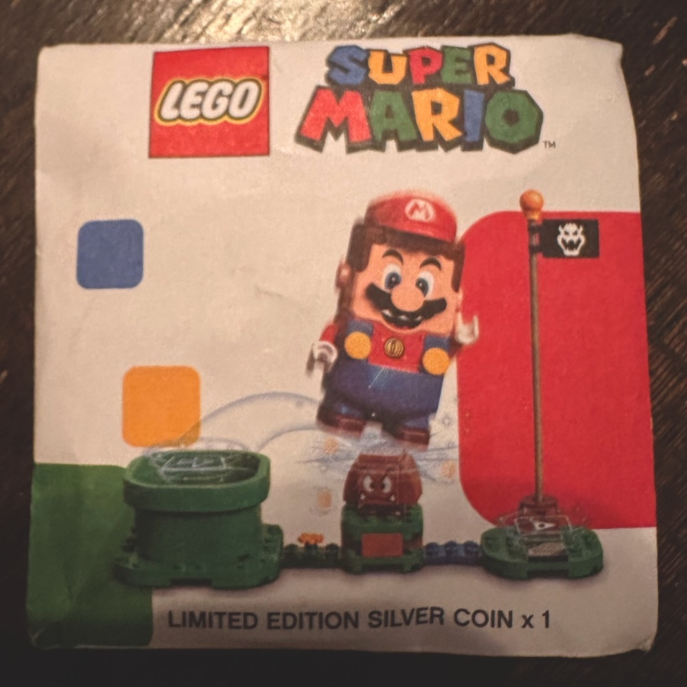 LEGO Super Mario Limited Edition Silver Coin